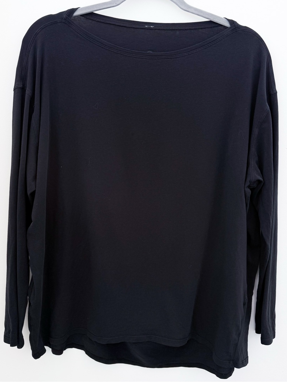 Lululemon Oversized Black Long Sleeve Tee Soft Cozy Large XL